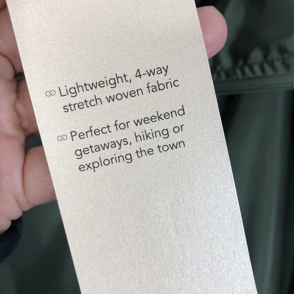 NEW CALIA by Carrie Underwood Anywhere Woven Ruched Jacket Olive Thyme Size XS - Picture 5 of 11